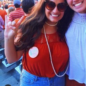 Burnt orange target tank
